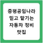 증평공임나라 믿고 맡기는 자동차 정비 맛집